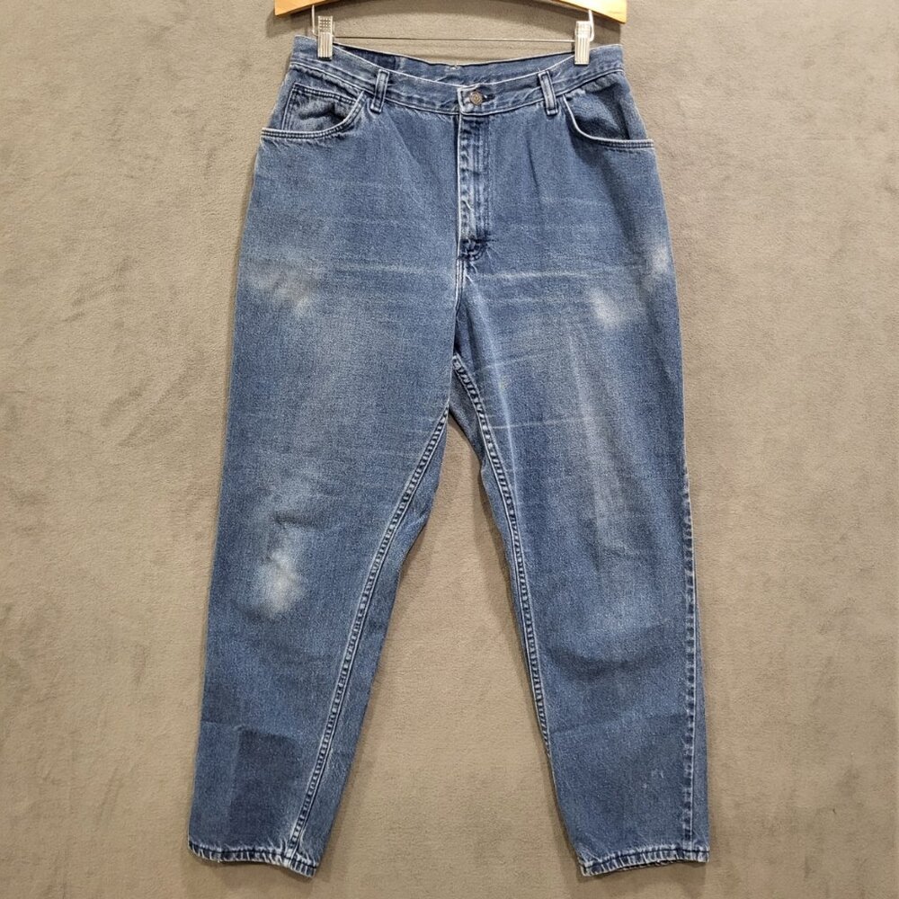 Vintage Gitano Jeans Women's High-Waisted Blue Denim Size 18 Large Front Pockets